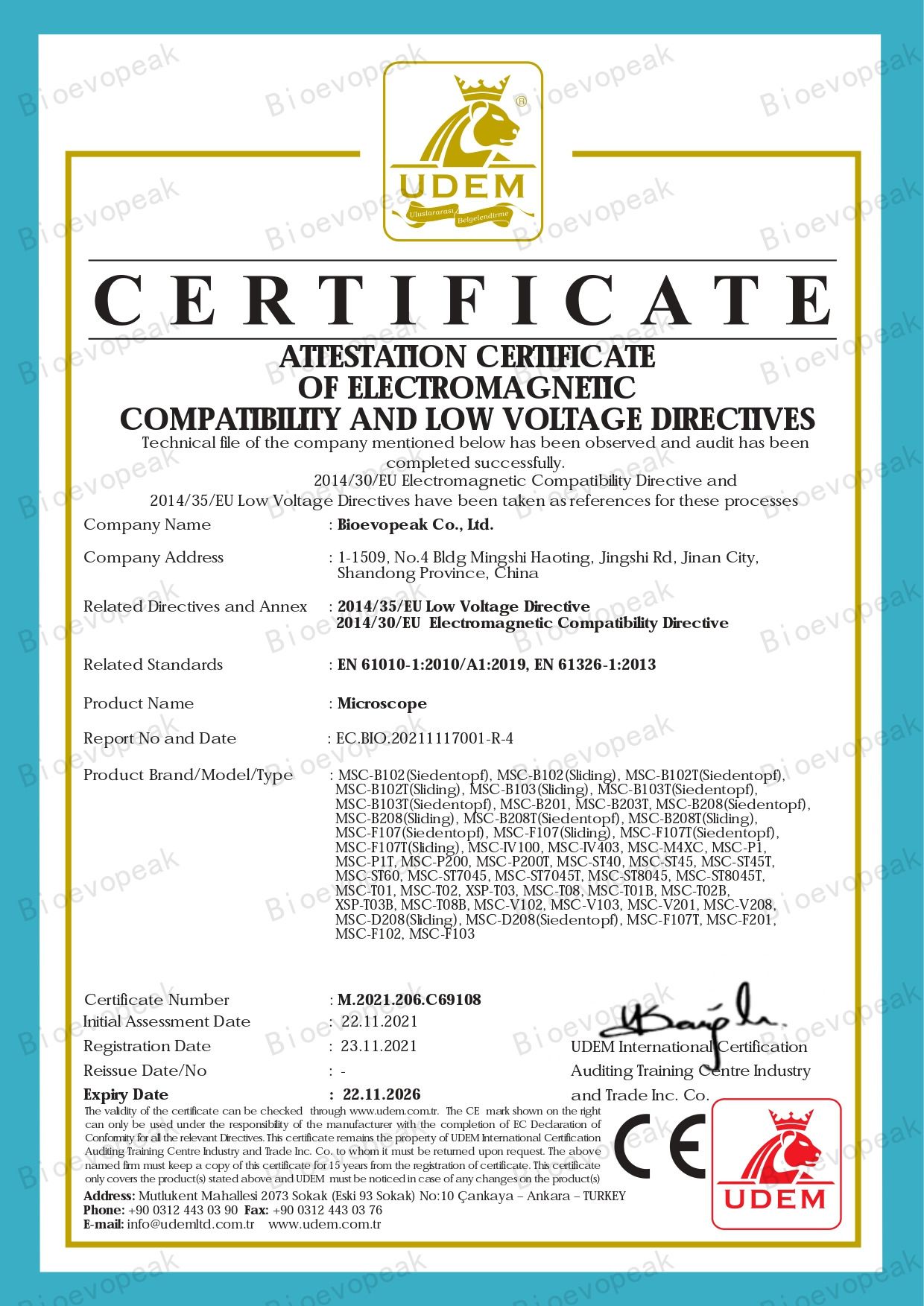 Microscope 4 Microscope certificated